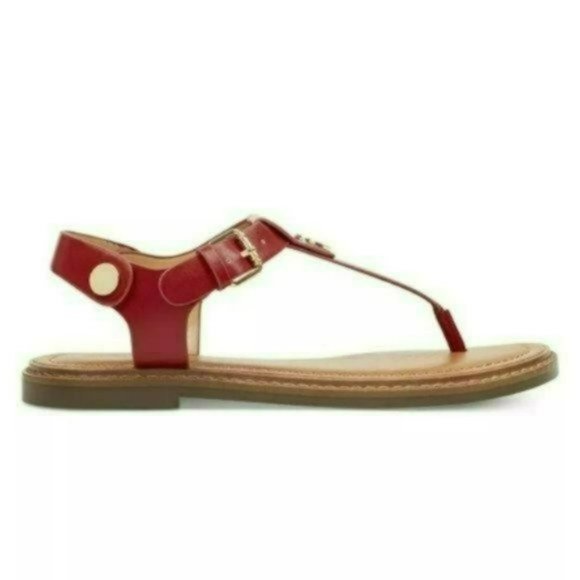 Tommy Hilfiger Bennia T-strap Flat Sandals -7 - Picture 4 of 6